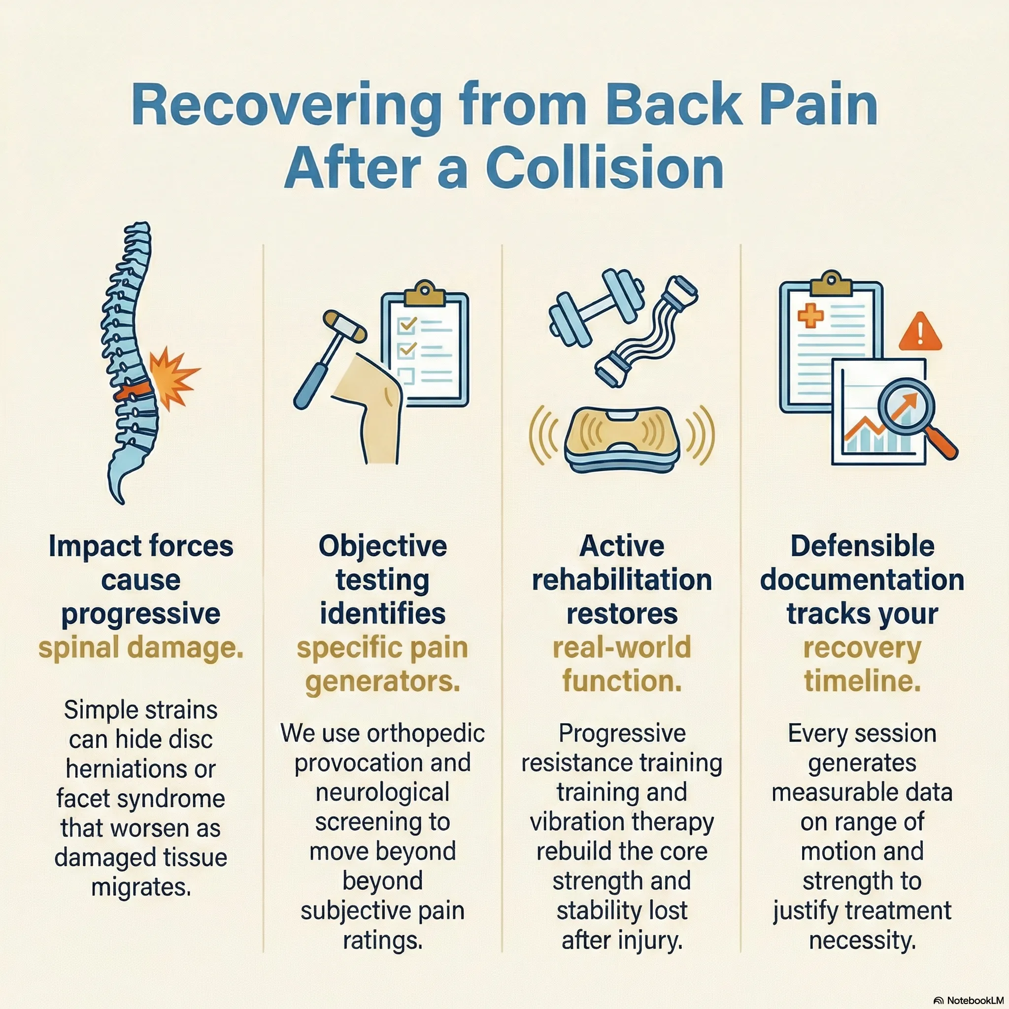 Recovering from back pain after a car accident