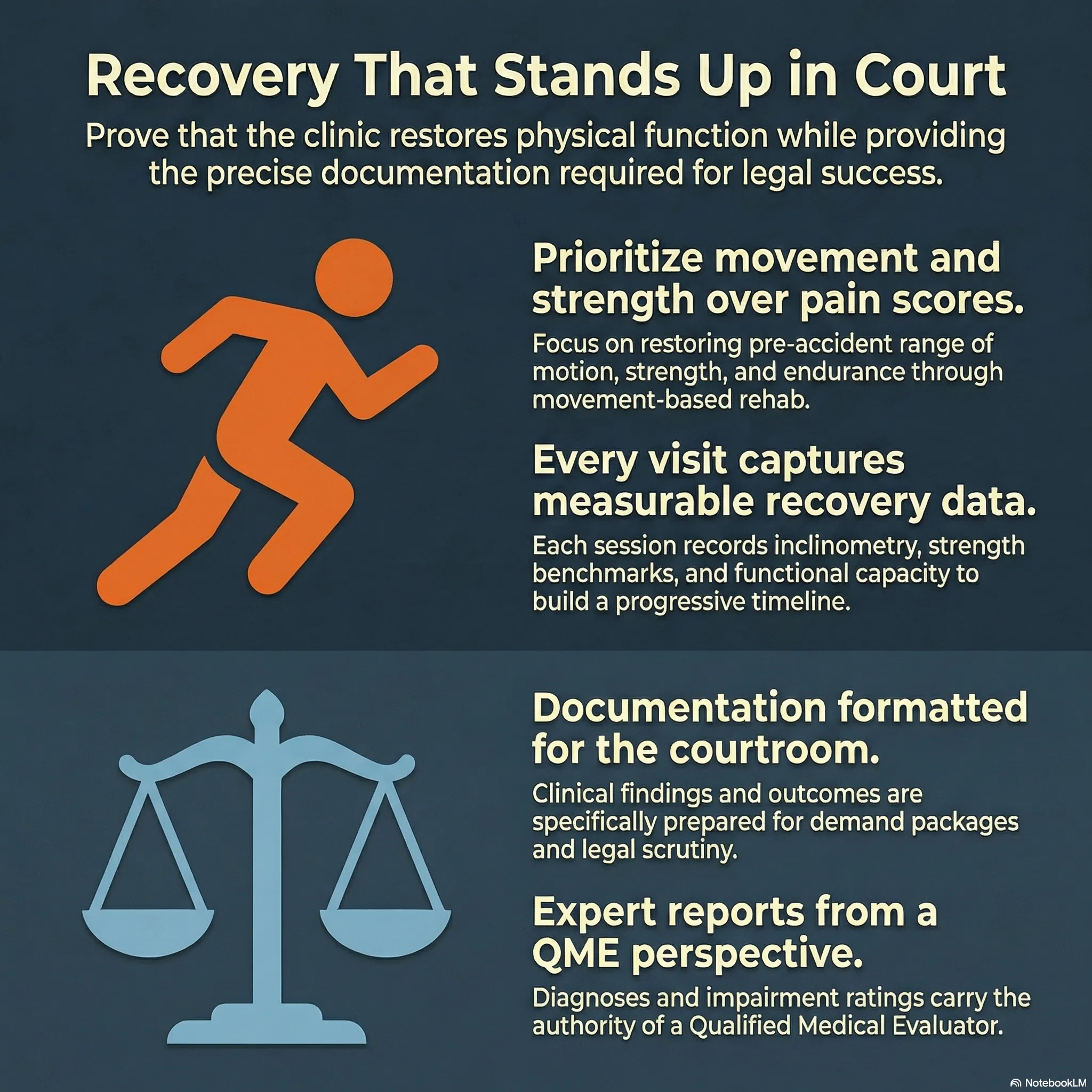 Recovery that stands up in court — documented neck pain treatment