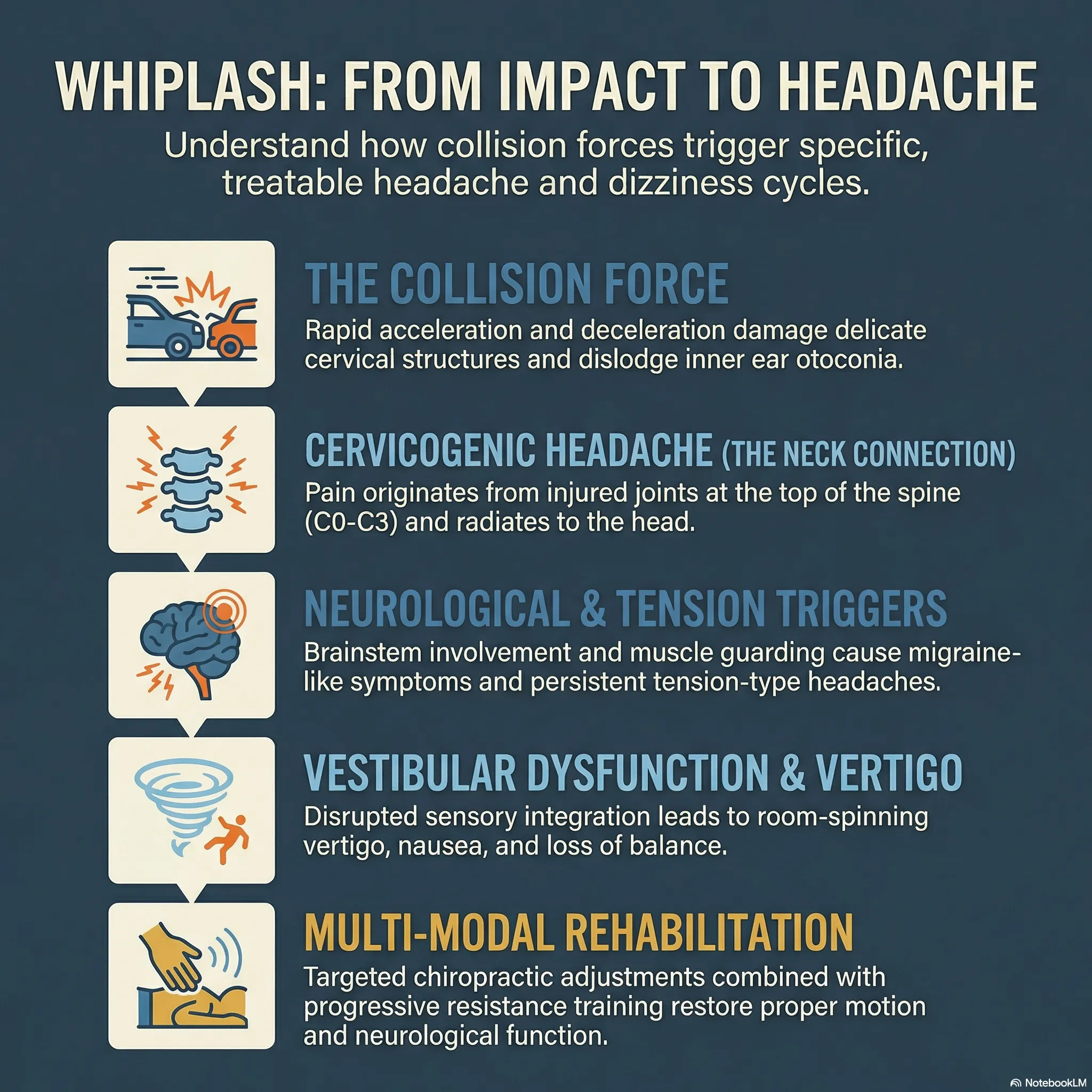Whiplash — from impact to headache