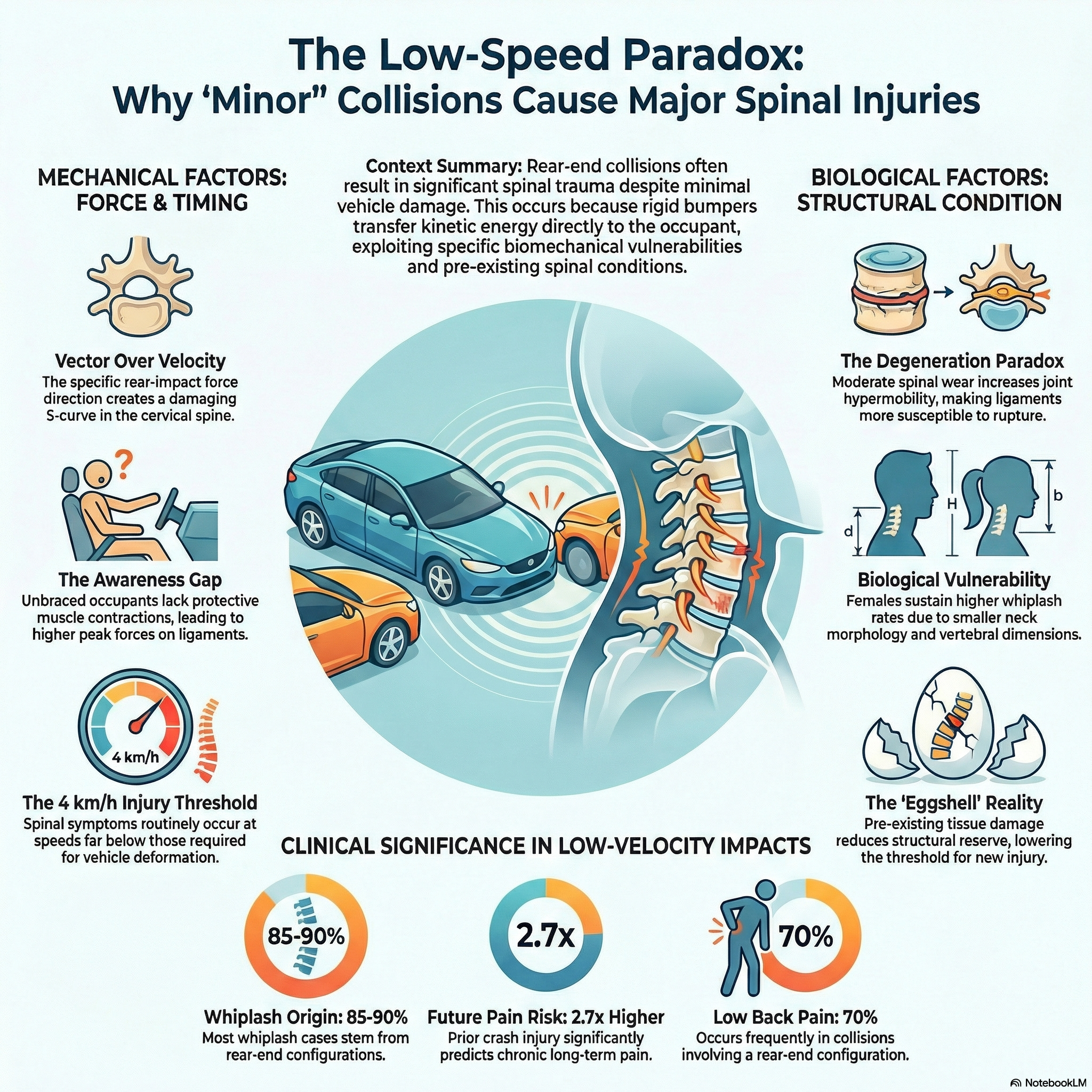 Clinical evaluation after rear-end collision