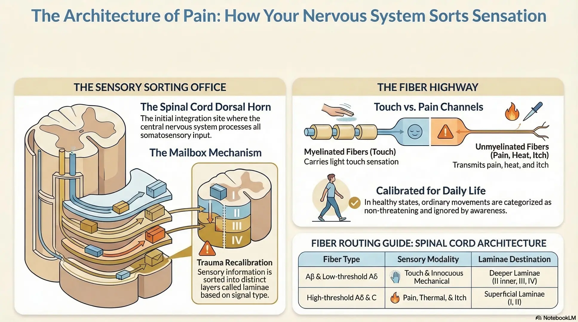 The architecture of normal pain processing