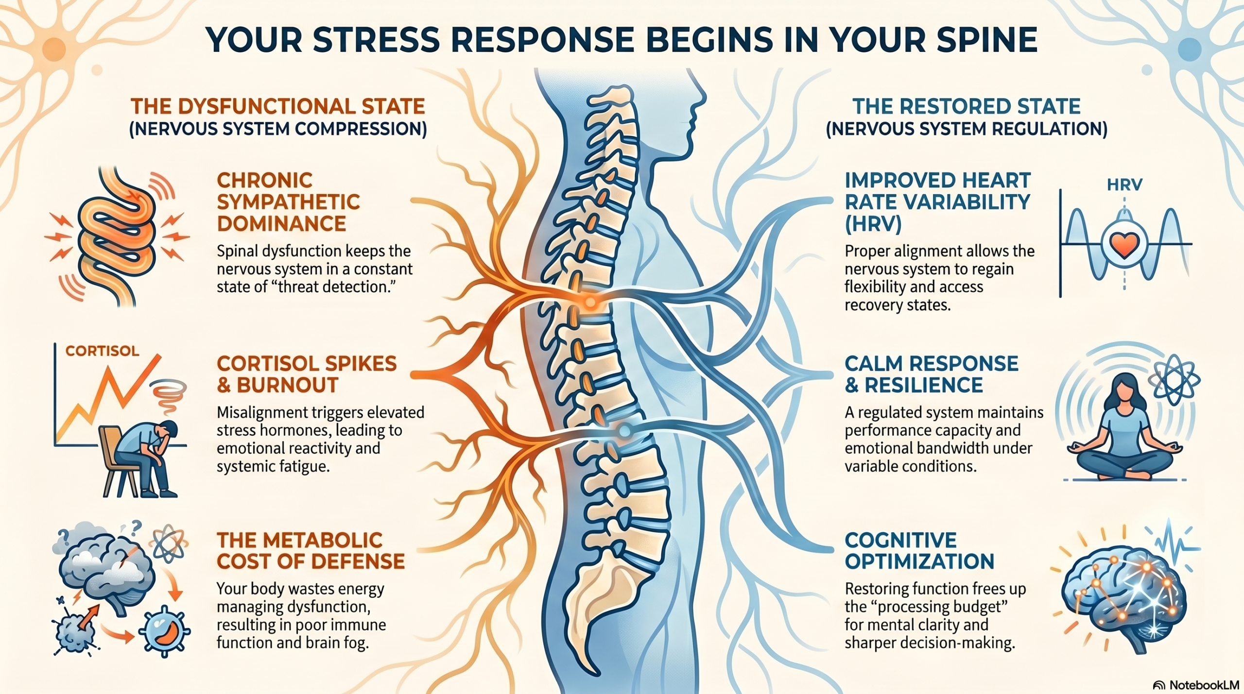 Your Stress Response Begins in Your Spine infographic