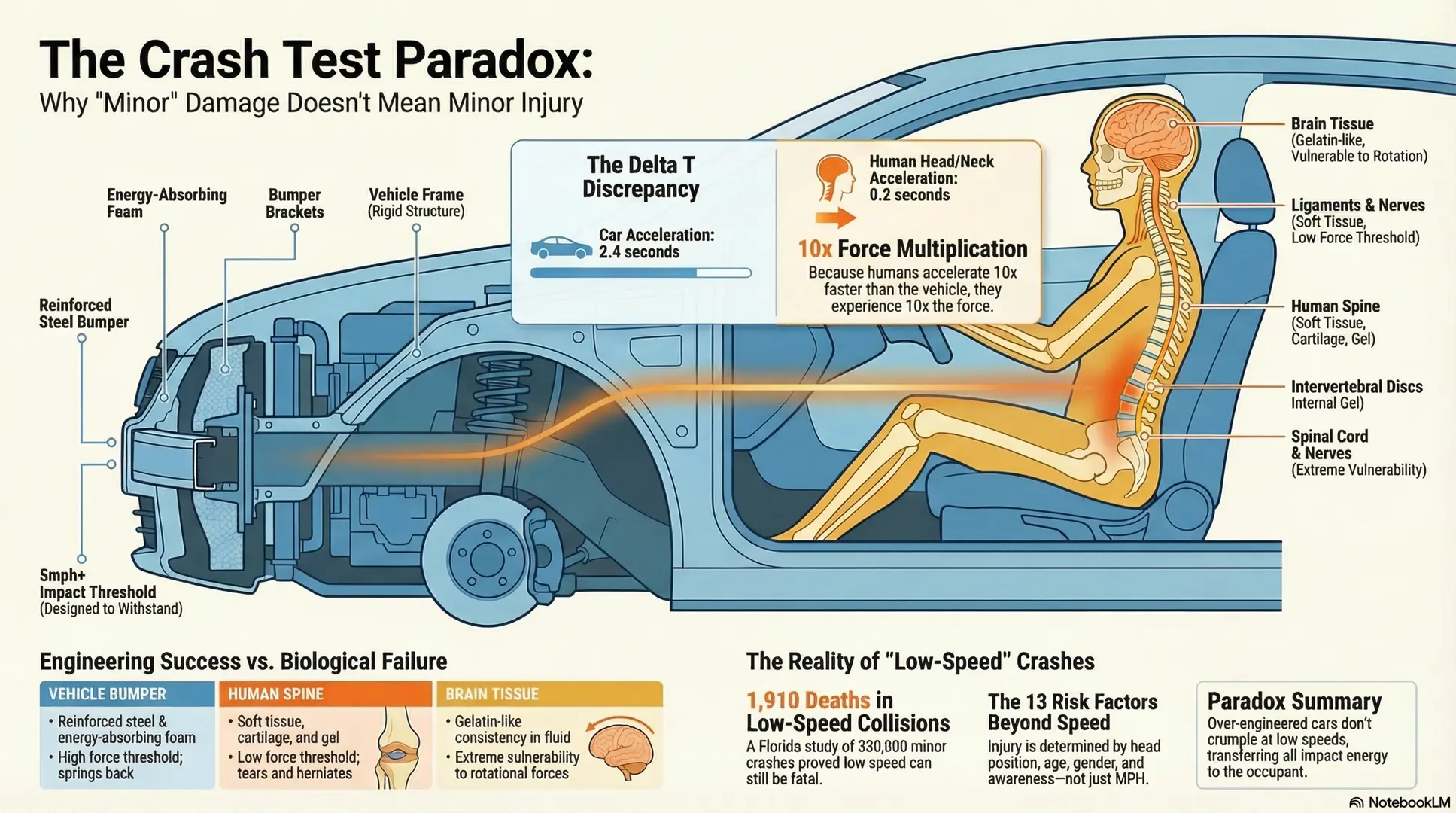 Why Vehicle Damage Doesn't Predict Your Injury Severity 6 The Crash Test Paradox