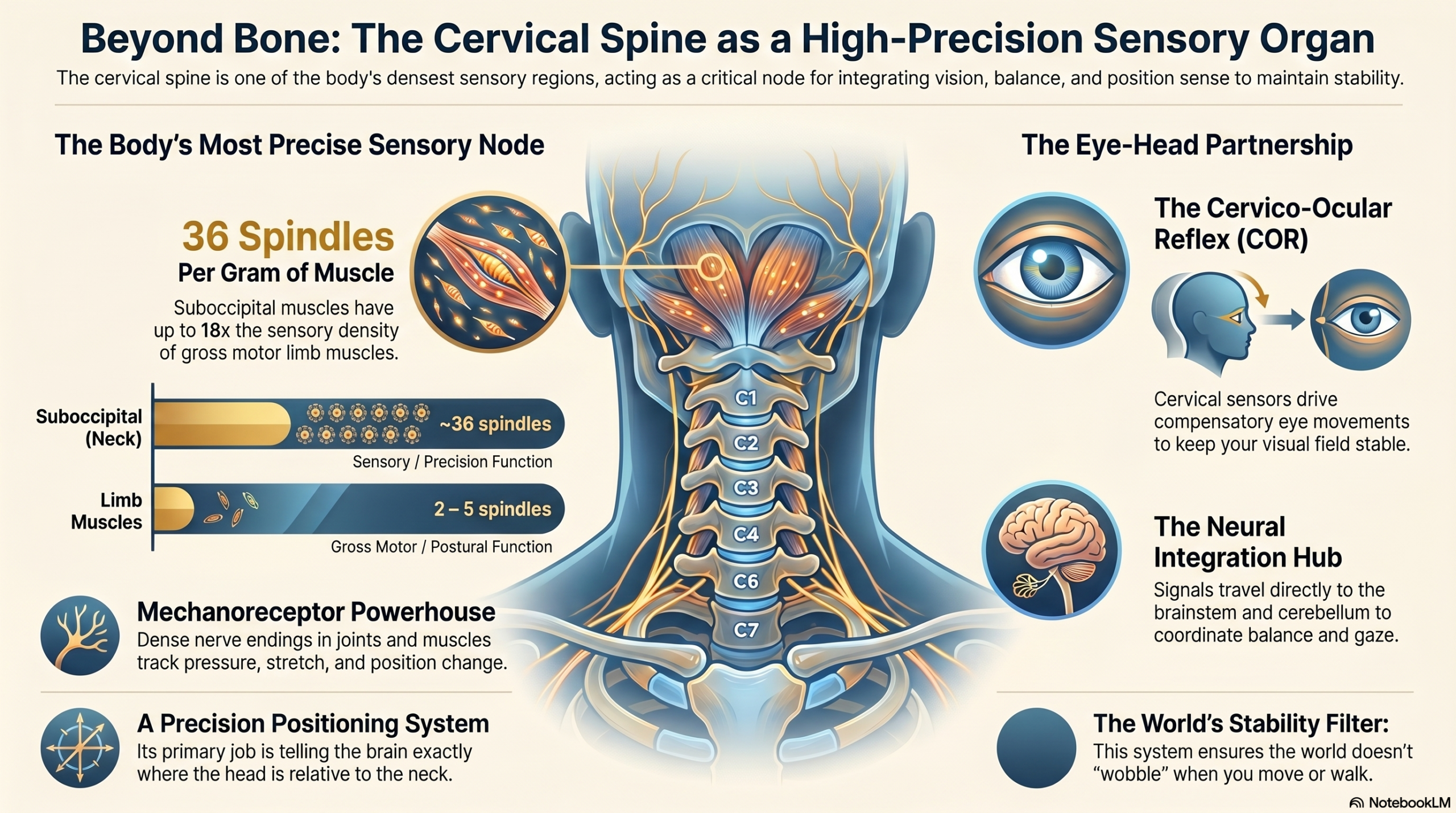 Exquisite Sensitivity 4 Beyond Bone: The Cervical Spine as a High-Precision Sensory Organ