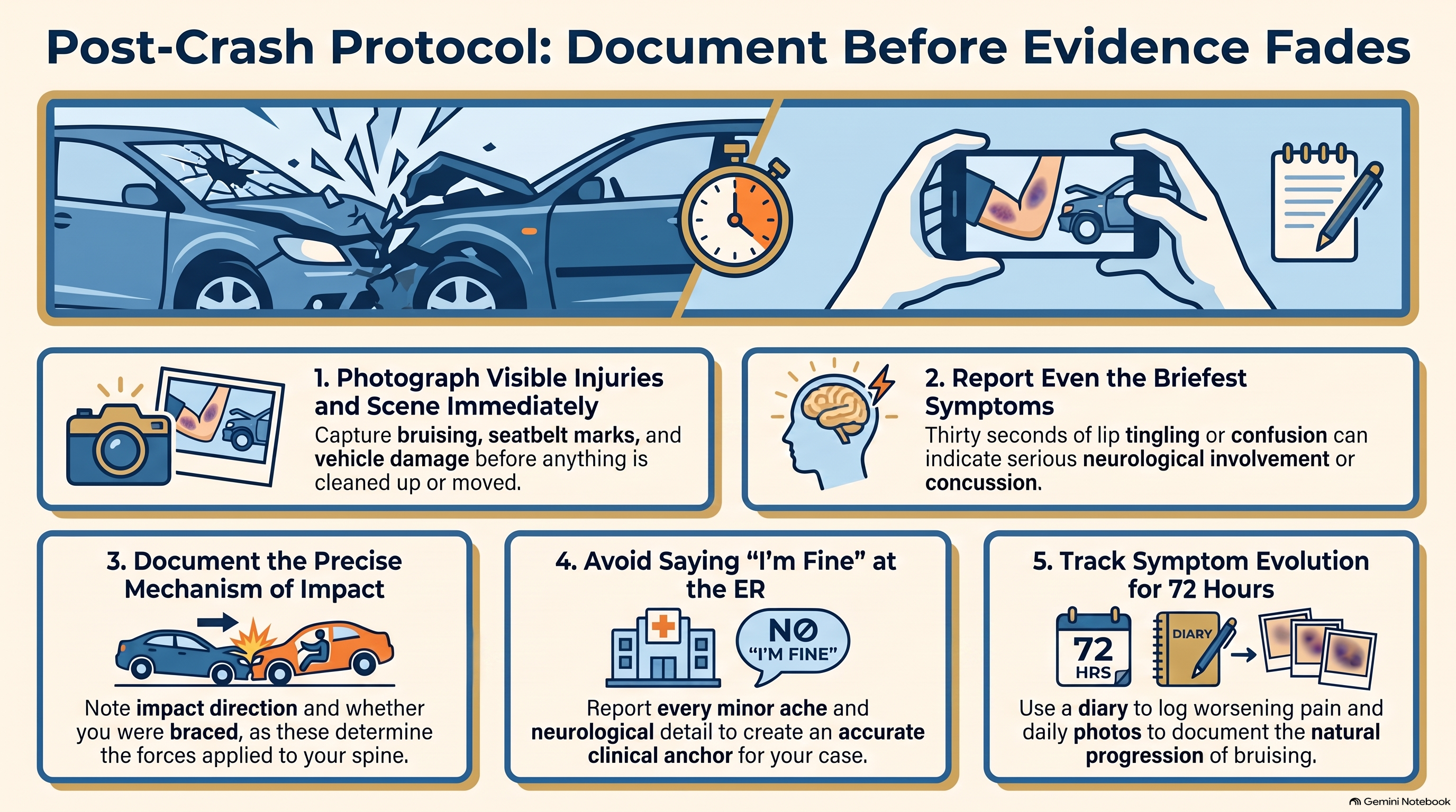 What to Do Immediately After a Car Crash: A Chiropractor's Checklist