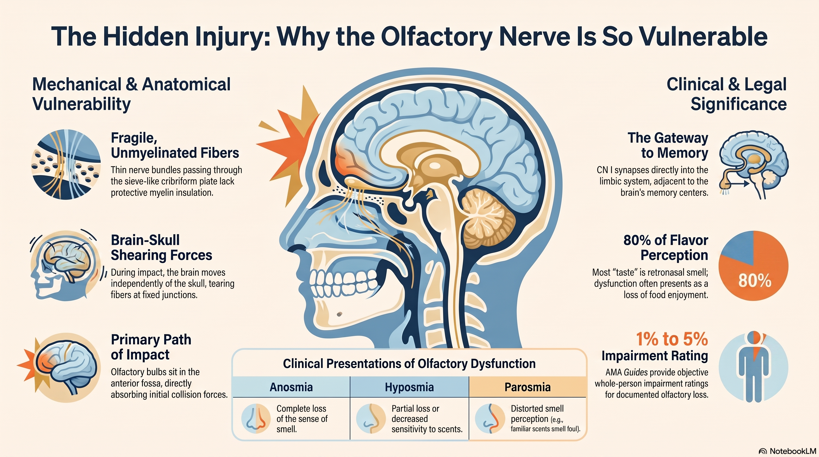 The Hidden Brain Injury: What Your Sense of Smell Reveals After a Car Crash 3 Why the Olfactory Nerve Is So Vulnerable