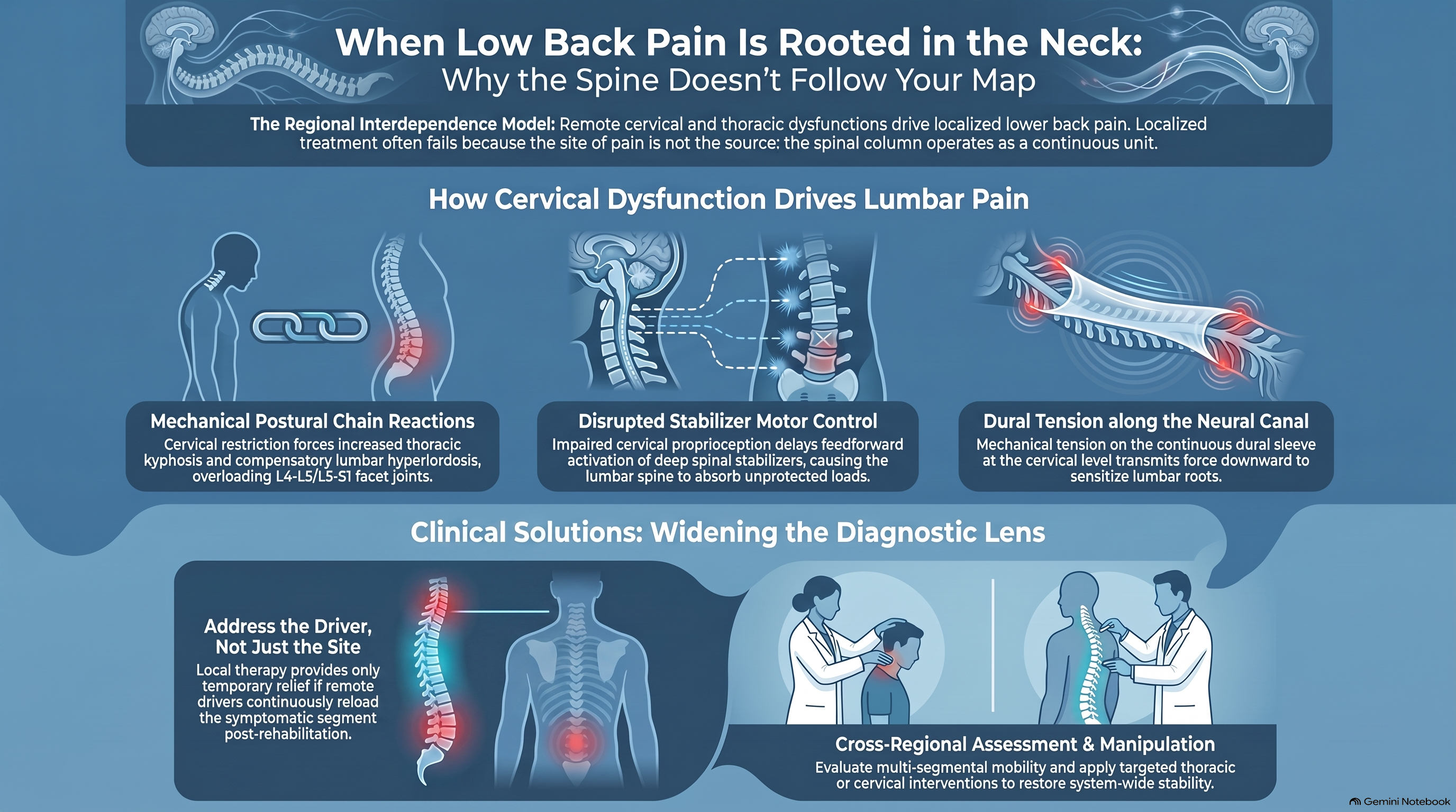 When low back pain is rooted in the neck