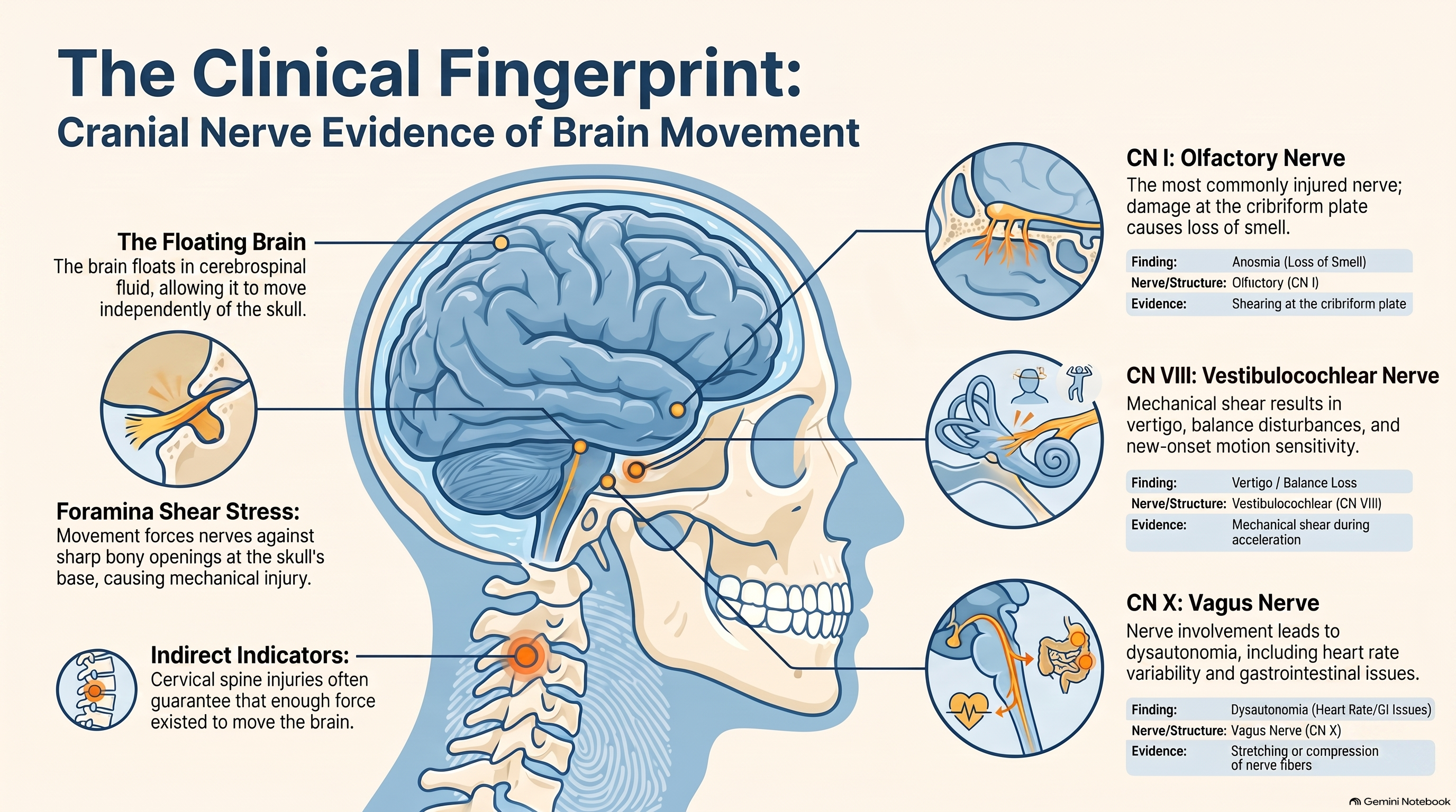 Cranial Nerve Findings: The Clinical Fingerprint of Brain Movement