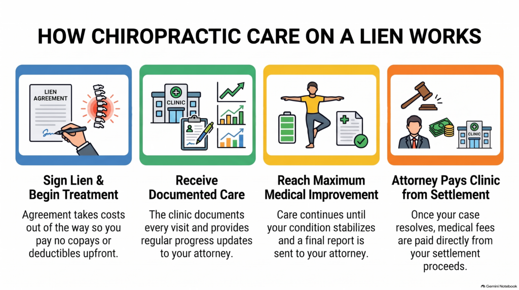 Chiropractic care on a lien in California